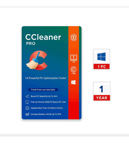 Ccleaner Pro Clave 1 Año Código Online 1 Pc Yp1