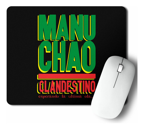 Mouse Pad Manu Chao Texto (d0655 Boleto.store)