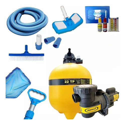 Bomba E Filtro Até 94000 Litros + Kit De Limpeza Incluso