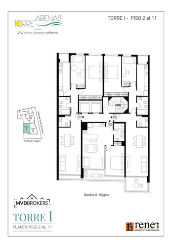 Torre Arenas (314-t4) - Venta Monoambiente En Malvín - Con Renta!
