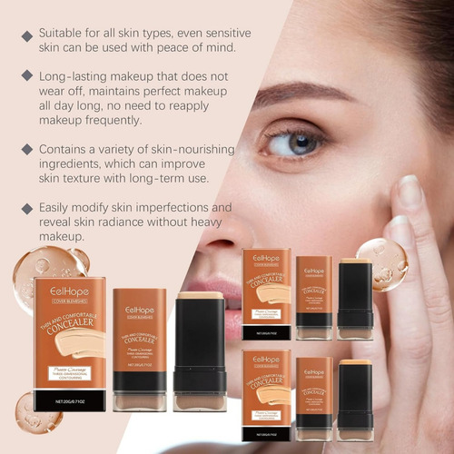 Base De Maquillaje Correctora Instantánea Con Brocha Integra