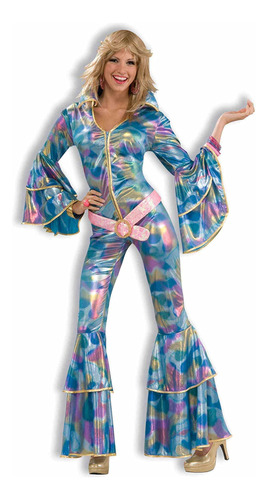 Forum Novelties Disfraz De Disco Momma 70s Para Mujer, Azul,