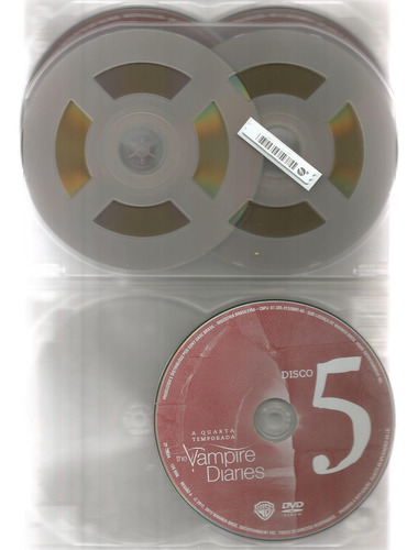 Box 5 Dvds - The Vampire Diaries - Love Sucks - 4a Temporada (Usado)