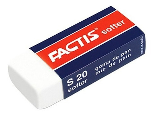 Imagen 2 de 2 de Goma De Borrar Factis S-20 Caja 20 Unidades