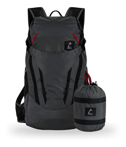 Mochila Plegable Carbon 28l Color Negro