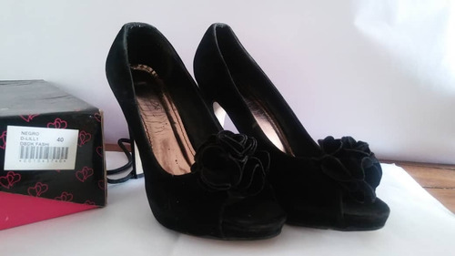 Tacones De Damas Gamuza Talla 40 Dbdk Fashion New