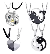 Comprar Collares De Amor Amistad Yin Yang Corazón Gato Pareja Collar