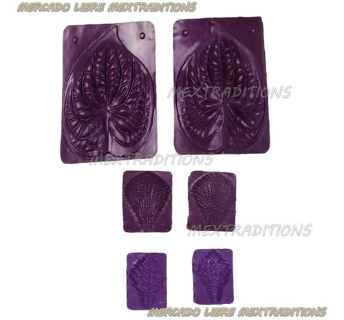 Moldes Para Flores Foamy Fomi Fomy Anturio 3 Pares Moldes