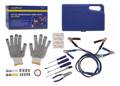 Kit De Emergencia Para Auto 30 Pzas Goodyear 