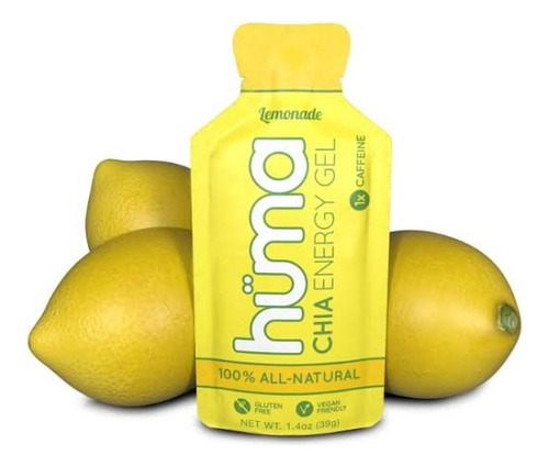 Huma Gel Con O Sin Cafeína Natural Base Chía Sabor Lemonade