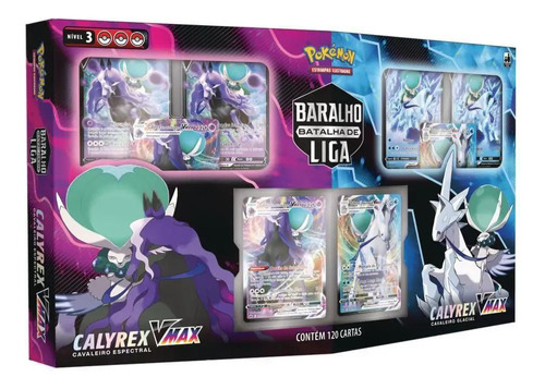 Jogo De Cartas Pokemon Box Batalha De Liga Cayrex Vmax