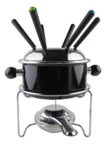 Comprar Conjunto Fondue Queijo Chocolate 10 Peças E 1 Litro Preto