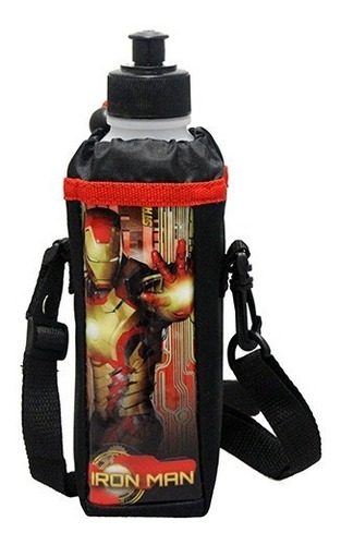Botella Con Porta Botella Incluido De Iron Man - Marvel