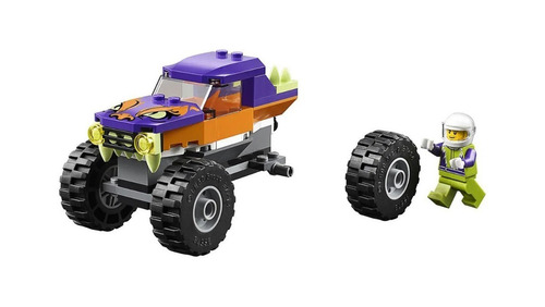 Bloques para armar Lego City Monster Truck 55 piezas en caja