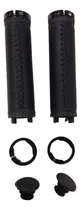 Comprar Par De Puños De Bici Simil Cuero Negro Con Bloqueo. 125 Mm
