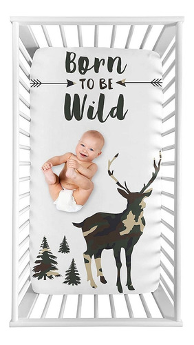 Sweet Jojo Designs Woodland Camoflauge - Sabana Bajera Ajus