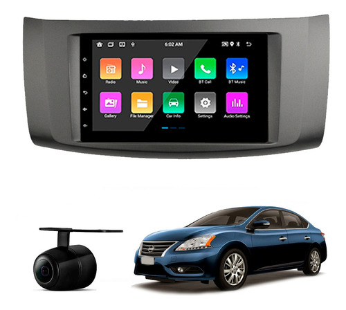 Central Multimídia Android 2gb Carplay Nissan Sentra 13-16
