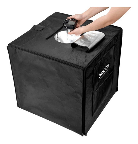 Imagen 4 de 10 de Caja De Luz Light Box 80x80x80 Catalogos Fotografia Portatil