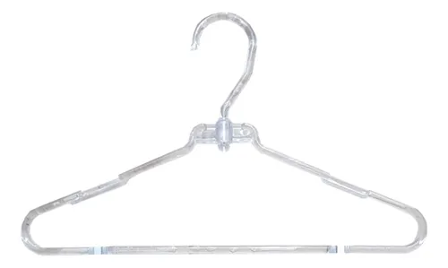 Set X 10 Perchas Acrilico Arco Giratorio (super Resistente)