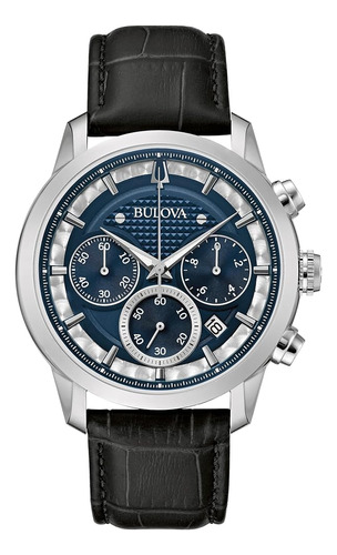 Bulova Reloj Classic Sutton 6-hand Chronograph Quartz Silver