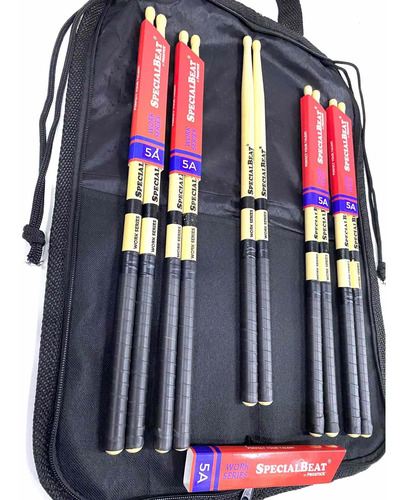 Kit Baqueta 5 Par 5a Specialbeat By Prostick Usa+bag Brinde