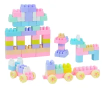 Comprar Juguete Bloques Construccion 88 Piezas Color Pastel
