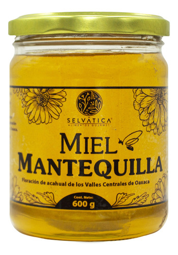 Frasco De Miel Mantequilla 600 Gramos Selvatica