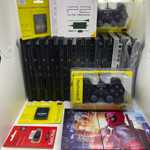 Ps2 Personalizado + 1 Control+ 500 Juegos + Flash64 + M Card