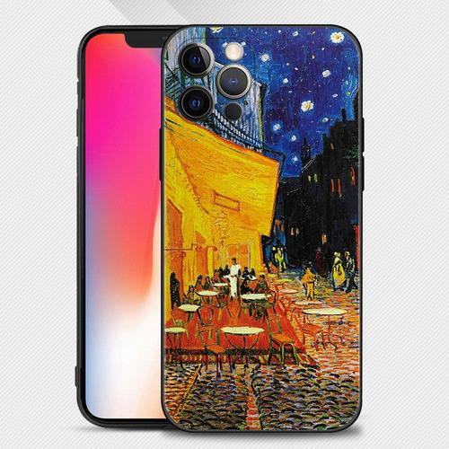 Funda De Silicona Van Gogh Starry Sky Art Para iPhone 14 13