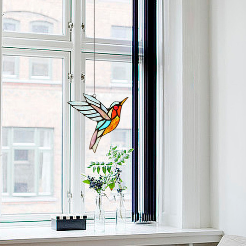 Colgante En Forma De Colibrí En Forma De G, Cristal Coloread