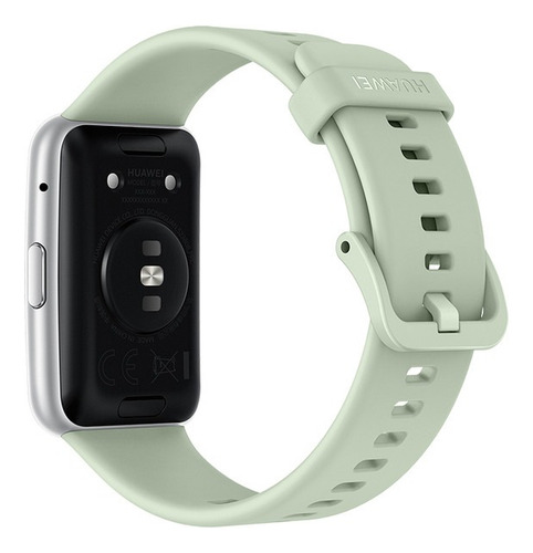 Reloj Inteligente Huawei Watch Fit Caja Gris Malla Verde Lima Bisel Negro