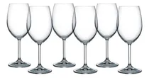 Comprar Copa Cristal Bohemia 350 Ml Vino Lara 6 Copas Color Agua