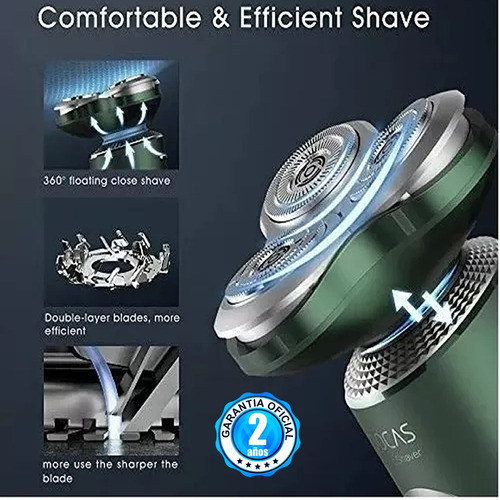 Imagen 3 de 10 de Maquina De Afeitar Electrica Lavable Corporal 2 A Gtia