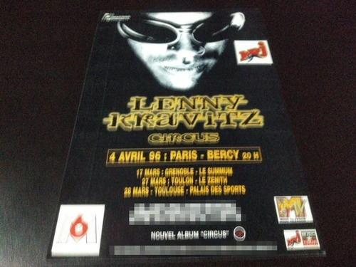 (pd381) Publicidad Clipping Lenny Kravitz Francia * 1996