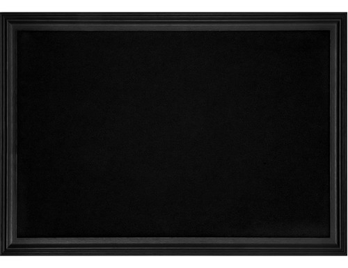 Tablero Corcho Negro 30 X 20  Enmarcado Anuncio Para Pared