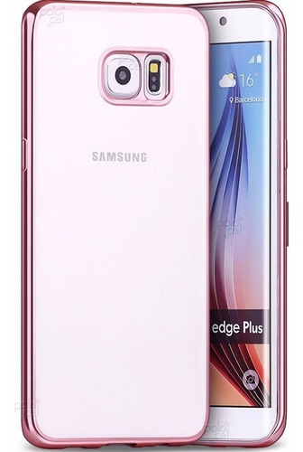 Funda Tpu Samsung S6 S7 Edge Borde Metaliz + Templado Curvo | POLOCEL