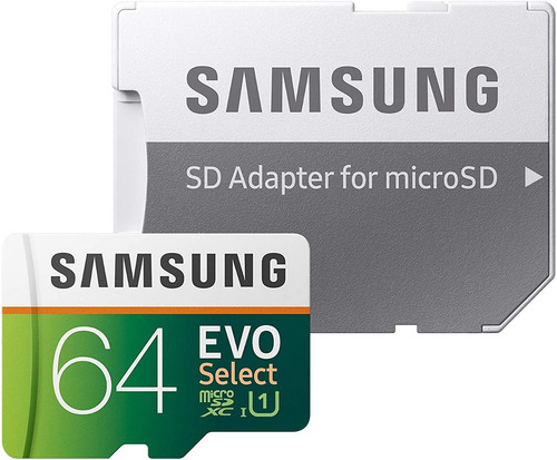 Tarjeta de memoria Samsung MB-ME64GA/AM Evo Select con adaptador SD 64GB