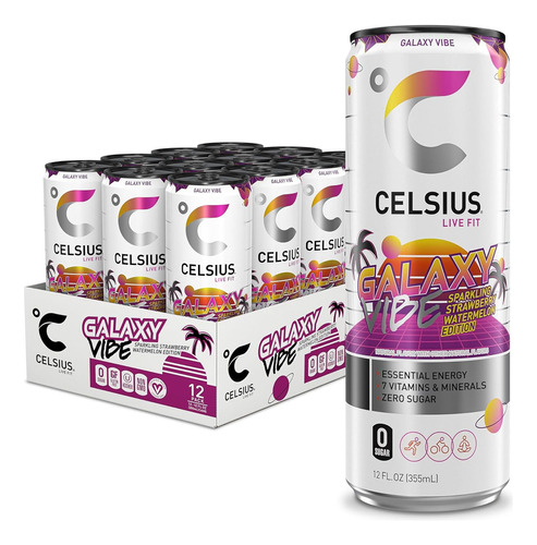 Bebida Energizante Celsius Sparkling Gal - Ml