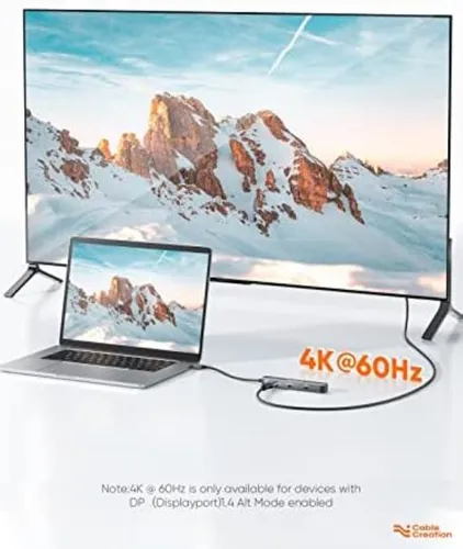 Adaptador Usb-c 7 Puertos, Concentrador Multipuerto Compacto