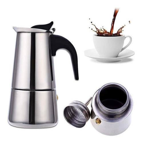 Cafeteira Ke Home 9 Xícaras 5809-1 manual aço inoxidável italiana