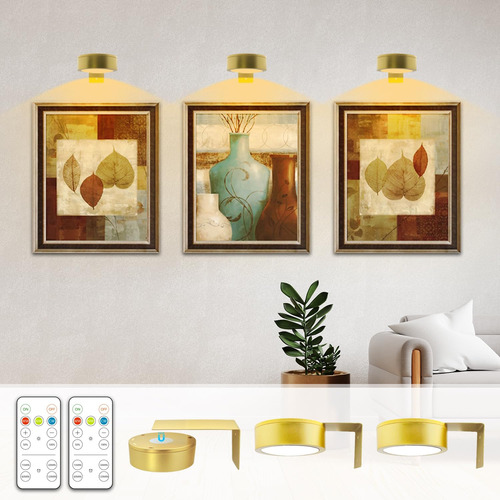 Arixinks 3 Luz Imagen Bateria Dorada Pintura Inalambrica
