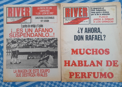 Revista Partidaria River Año 1985 Con Caricatura