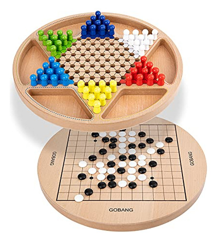 Werock Chinese Checkers & Gobang (cinco En Fila) Juego De M.