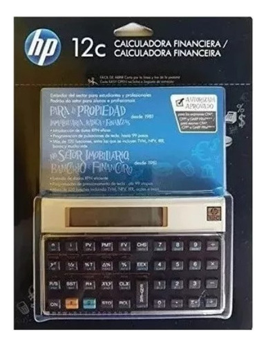 Calculadora Financeira 12c Gold 12c Hp Bt 1 Un Gold
