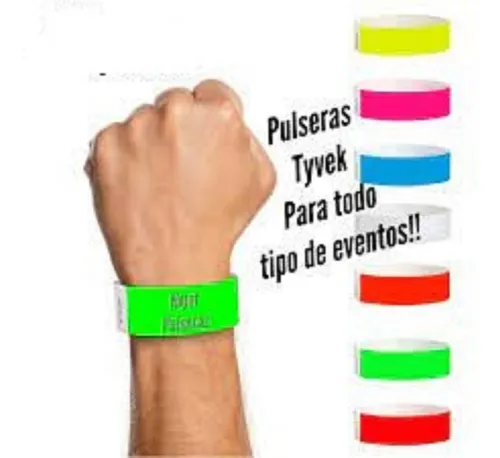 Brazaletes Tyvek Full Impresos