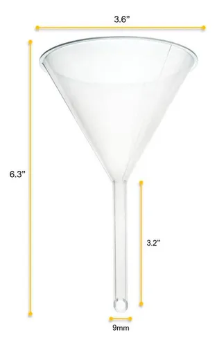 Embudo De Filtración De 5,7 - Resistente A Productos Químic