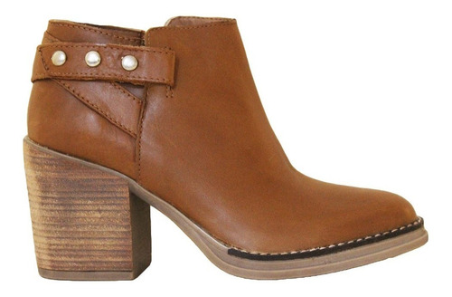 Bota Cuero Mujer Tachas Zapatos Kirvi Blood South Botinetas