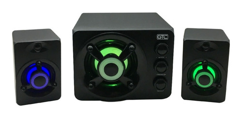Imagen 2 de 5 de Parlante Bluetooth Gtc Con Luces Spg-130