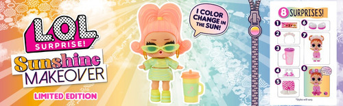 Imagen 7 de 9 de Muñeca Lol Surprise Wabro Sunshine Make Over Coleccionable
