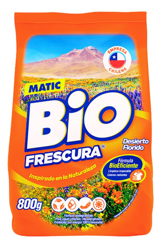 Pack 12 Detergente En Polvo Bio Frescura 800g Colección